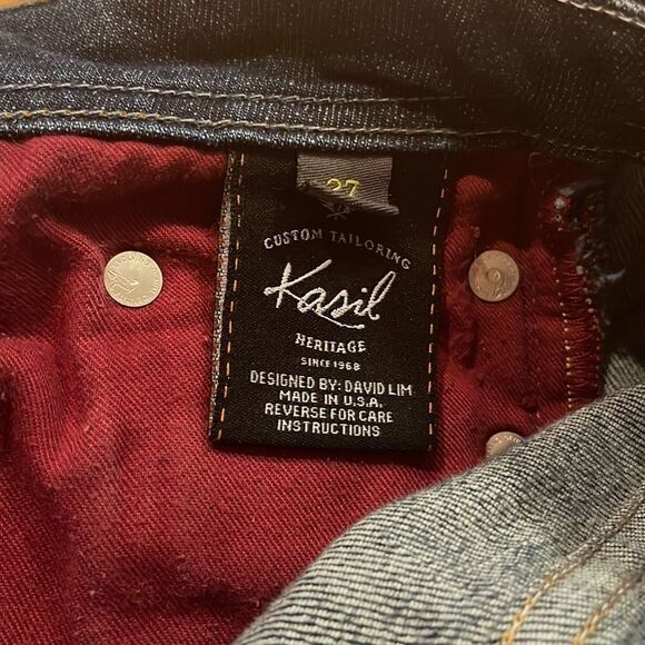 KASIL BY DAVID LIM GWEN BOOTCUT JEANS IN ATLANTIC. SIZE 27 - Picture 9 of 10